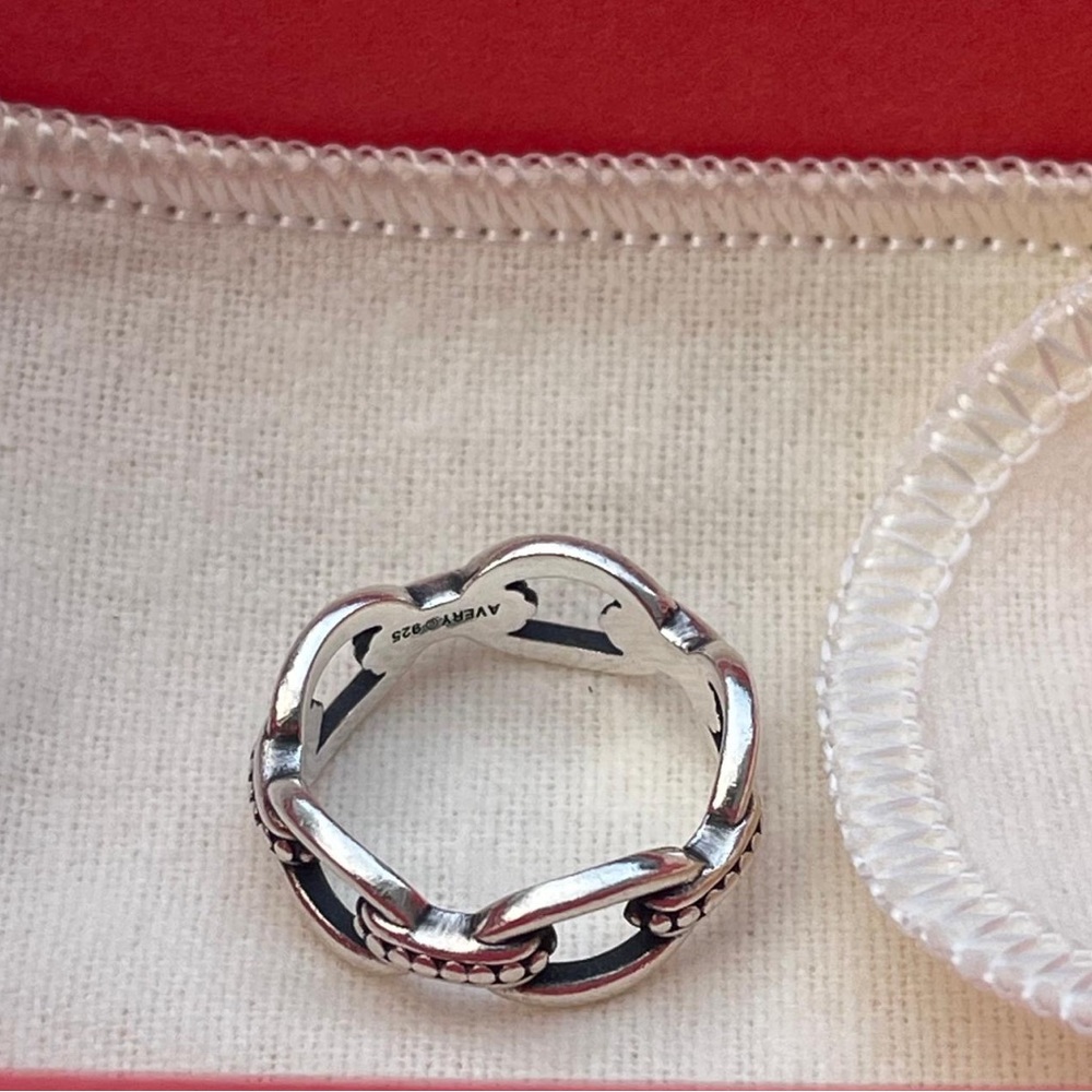 James Avery Connected Beaded Link Ring - image 4